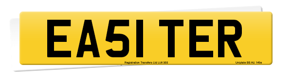 Registration number EA51 TER